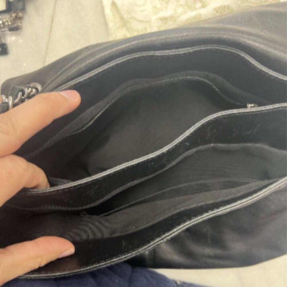 Chanel Lambskin Quilted Large Trianon Messenger Flap black - Picture 15 of 16